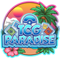 Logo of TCG Paradise with tropical elements and 'TCG Paradise' text.