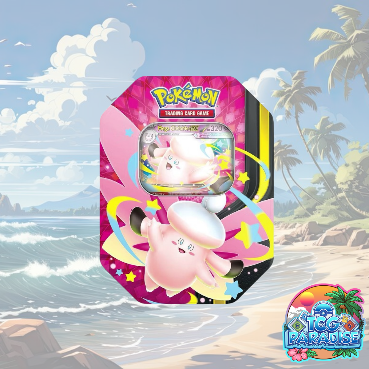 Pokemon TCG: Mega Clefable EX Tin