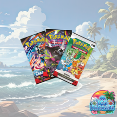 Pokemon TCG First Partner Illustration Collection Series 3 with three booster packs