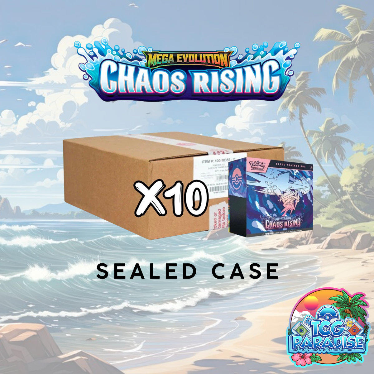 Pokemon TCG: Chaos Rising Elite Trainer Box Sealed Case